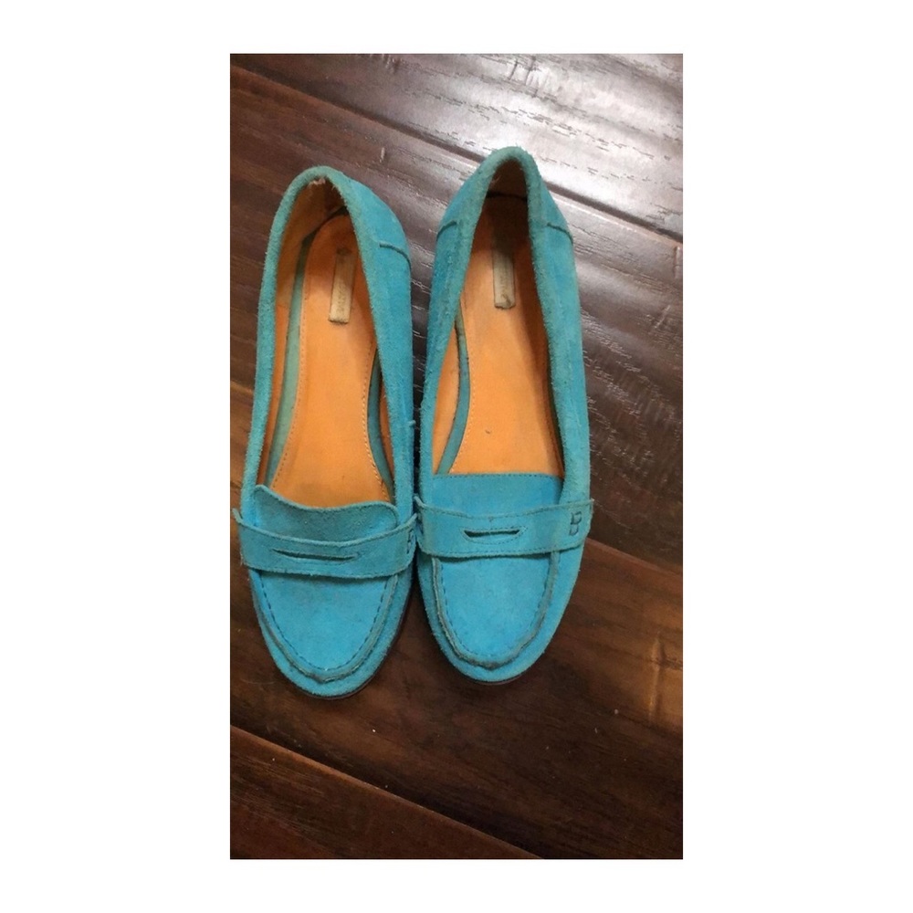 Teal loafers (urban outfitters)
